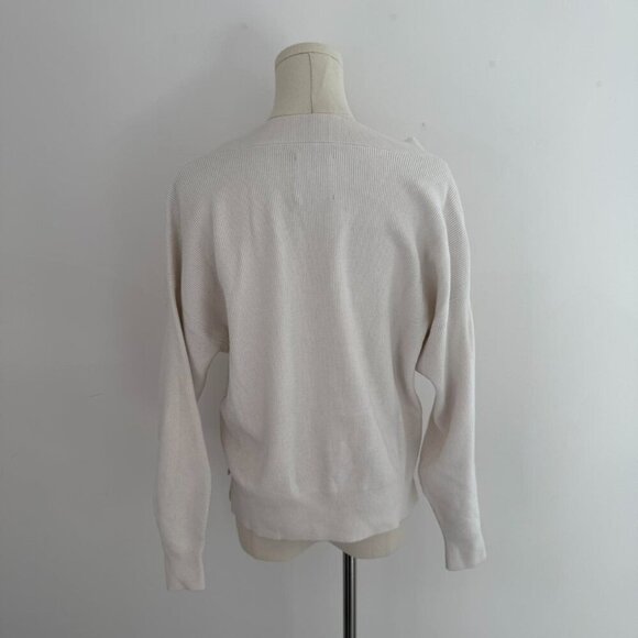 Abercrombie Fitch Cream V Neck Sweater - Picture 3 of 5